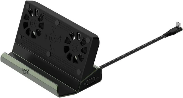 Alt view image 11 of 14 - for Steam Deck Console Docking Station Multifunctional Docking Station 10 in 1 Steam Deck Docking Station, Steam Deck Dual Fan Dock HDMI 2.0 (4K60Hz), Gigabit Ethernet, USB-C PD Port
