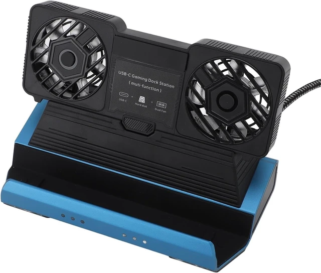 Alt view image 10 of 14 - fosa USB C Docking Station 10 in 1 with Dual Cooling Fan, 4K 60Hz, Gigabit Ethernet, 4 USB 3.0, 100W PD, M.2 NVMe Slot for Gaming Laptop