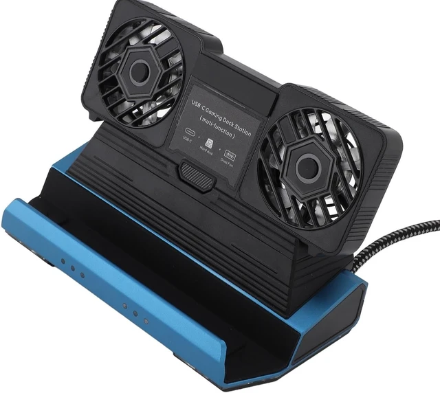 Alt view image 14 of 14 - fosa USB C Docking Station 10 in 1 with Dual Cooling Fan, 4K 60Hz, Gigabit Ethernet, 4 USB 3.0, 100W PD, M.2 NVMe Slot for Gaming Laptop