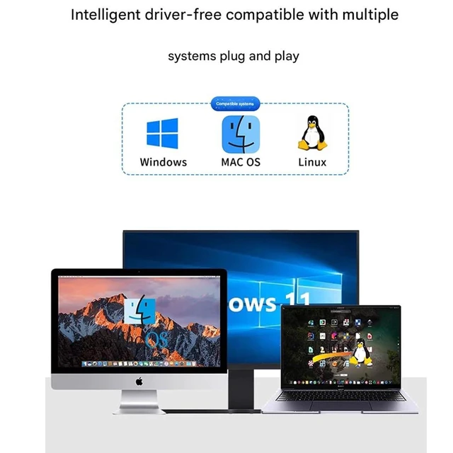 Alt view image 13 of 14 - HDMI Allocator KVM Switcher- 4K 2 in 1 Out KVM Switch Keyboard Mouse USB Shared Display Synchronization Controller