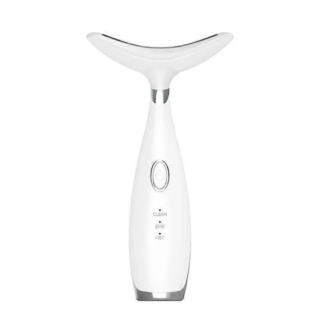Alt view image 11 of 12 - Ecocleanpath 3-in-1 Facial Massager with Heating & Vibration, Portable Neck & Face Beauty Device (White)
