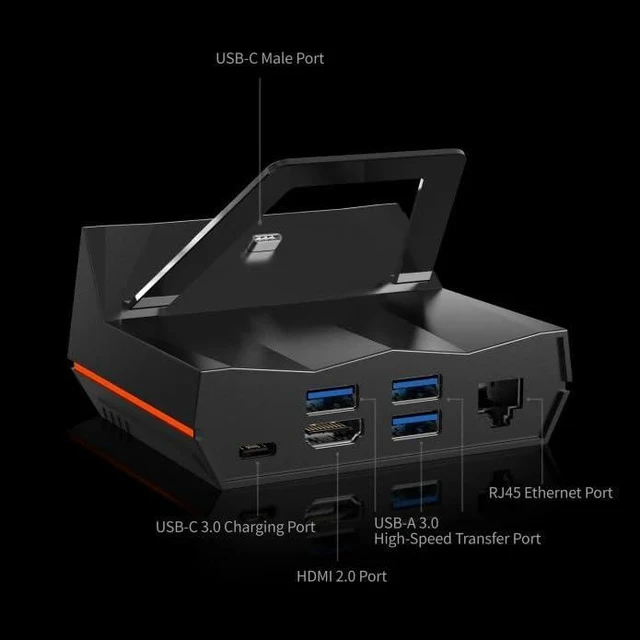 Alt view image 13 of 14 - Docking Station for ONEXPLAYER Models (for ONEXPLAYER MINI 1195G7/5800U/1260P/6800U)