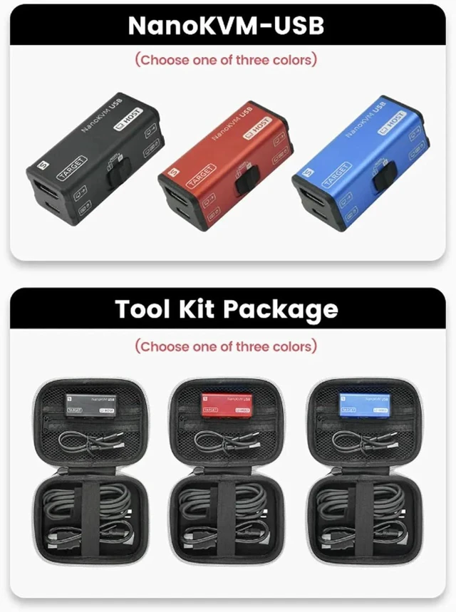 Alt view image 14 of 14 - Sipeed NanoKVM-USB KVM Switch with USB 3.0 Capture Card, HDMI Loop Out, Virtual Keyboard and Mouse, Web Control, Operation & Maintenance Tool (Black 1080P60 Acquisition + 4K30 Loop-Out)