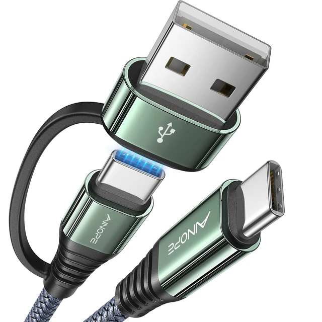 Alt view image 8 of 14 - 10FT USB C Cable Fast Charging with USB Adapter, Woven 60W USB to USB C Cable Type C Charger Fast Charging 10FT Long USB-C Cables for iPhone 17 Pro Max Air 16/15/14 Xbox X/S Wireless Controller