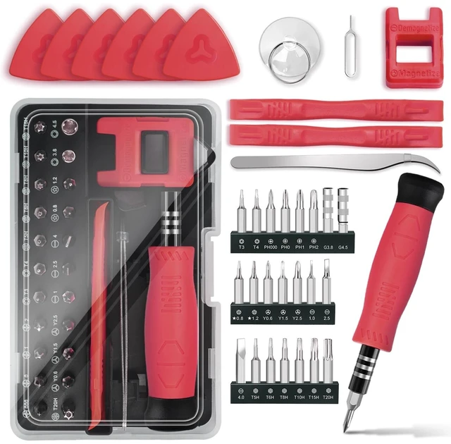 Alt view image 8 of 14 - Mini Screwdriver Set for Computer PC Laptop Macbook Electronics Repair, 35PCS Small Precision Tool Kit with Torx T5 T6 T8 for Beginner IT DIY