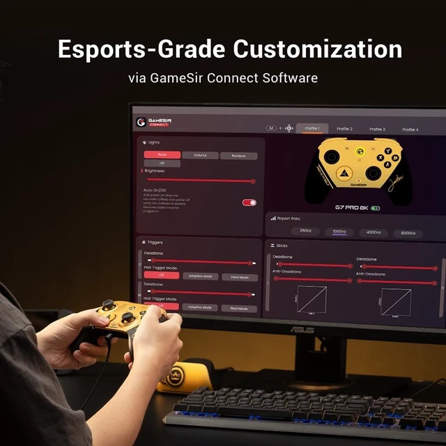 Alt view image 14 of 14 - G7 Pro 8K PC Wireless Gaming Controller,Gen 2 TMR Sticks,Windows