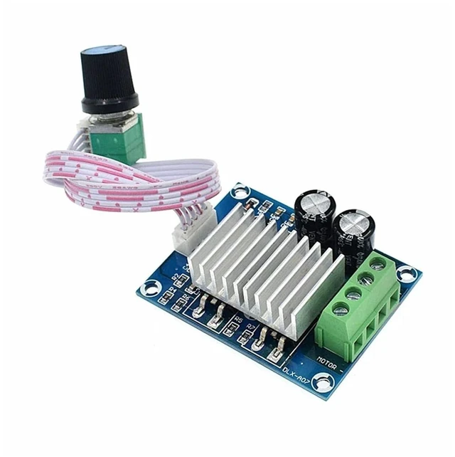 Alt view image 2 of 2 - PWM DC Motor Governor DC12-24V Motor Speed Controller 20A Motor Speed Adjustable Regulator Temperature Regulating Dimming Switch