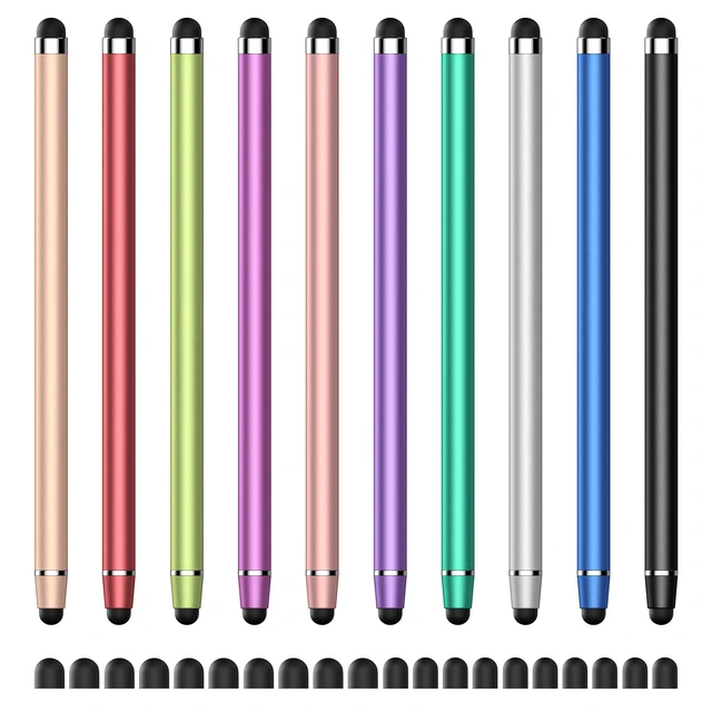 Alt view image 8 of 14 - Stylus(10 PCS), Stylus Pen for Touchscreen iPad. 2-in-1 Universal Stylus