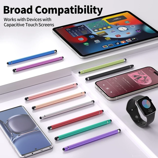 Alt view image 13 of 14 - Stylus(10 PCS), Stylus Pen for Touchscreen iPad. 2-in-1 Universal Stylus