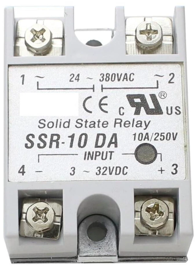 Alt view image 2 of 2 - SSR-10 25 40 50 60 75 80 100DA DC Control AC White Shell Single Phase Solid State Relay Without Plastic SSR-25DA SSR-40DA(SSR 10DA)
