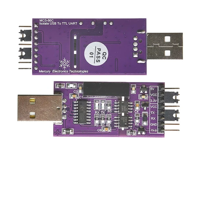 Alt view image 6 of 6 - 1PCS Optically Isolated USB to Serial Port 5V 3.3V optically Isolated USB to TTL Serial Port CH340 UART