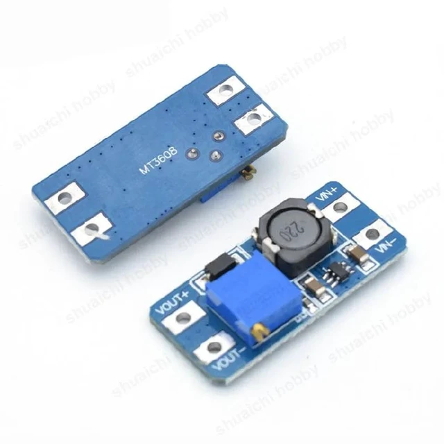 Alt view image 8 of 10 - 10PCS Adjustable Wide Output Voltage 5-25V Boost Module DC-DC High-efficiency Step-up Circuit Board for Mini RC Airplane Model
