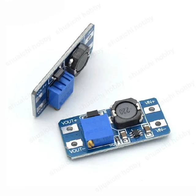 Alt view image 9 of 10 - 10PCS Adjustable Wide Output Voltage 5-25V Boost Module DC-DC High-efficiency Step-up Circuit Board for Mini RC Airplane Model