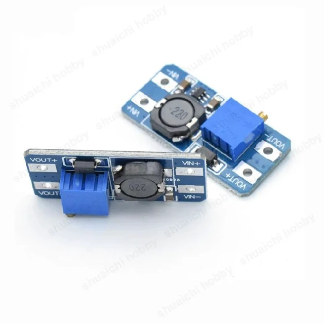 Alt view image 10 of 10 - 10PCS Adjustable Wide Output Voltage 5-25V Boost Module DC-DC High-efficiency Step-up Circuit Board for Mini RC Airplane Model
