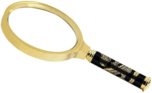 Alt view image 2 of 2 - 30x Handheld Magnifying Glass for Reading & Craft Work, High Optical Glass Lens, Lightweight