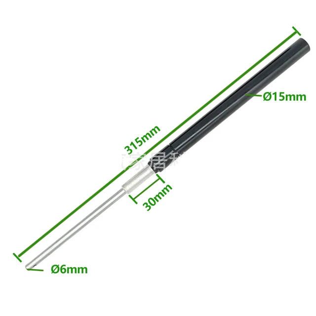 Alt view image 4 of 4 - Greenhouse Vent Opener Cylinder Replacement, Temperature Sensitive Automatic Window Opener Cylinder Stainless Steel Aluminum Thermal Actuator for Greenhouse Ventilation System, Black