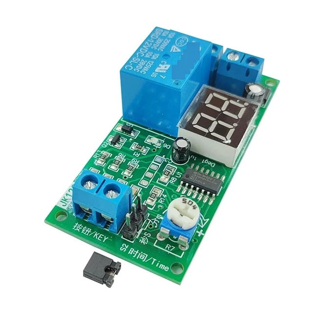 Alt view image 2 of 2 - JK12C 12V/24V Digital Time Delay Relay Module with Display 1-99S/Min Adjustable Trigger ON/Off Control Switch Timer(DC 24V,JK12C-ADR)
