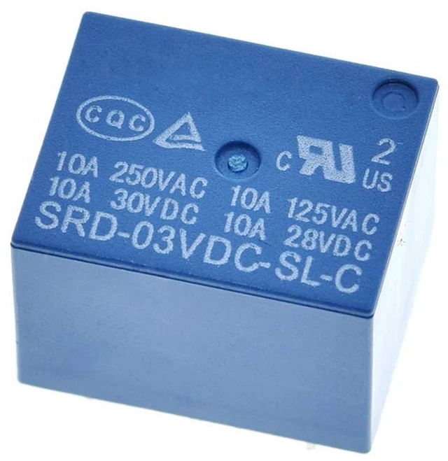 Alt view image 2 of 2 - 250VAC SRD-05VDC-SL-C 10A SRD-06VDC-SL-C 3V 5V 6V 9V 12V 24V 48V Power Relays Relay Module Smart Electronic SRD-03VDC-SL-C(5V)