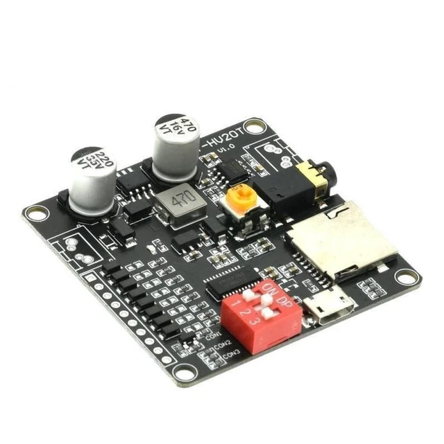 Alt view image 2 of 2 - DY-HV20T HV20T 12V/24V 10W/20W Power Supply Voice Playback Module Supporting Micro SD Card MP3 Music Player