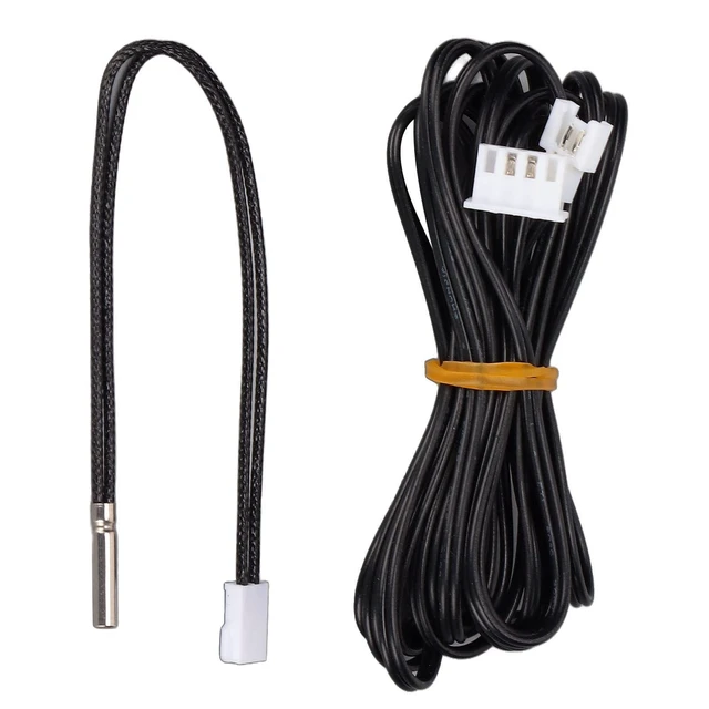 Alt view image 2 of 2 - 3D Printer Thermal Cable Kit, PT100 Stick Temperature Sensor with 2.4m Extension Cable, Stable Connection Accurate Thermal Detection for Spider 1.1 and 2.2 Mainboard