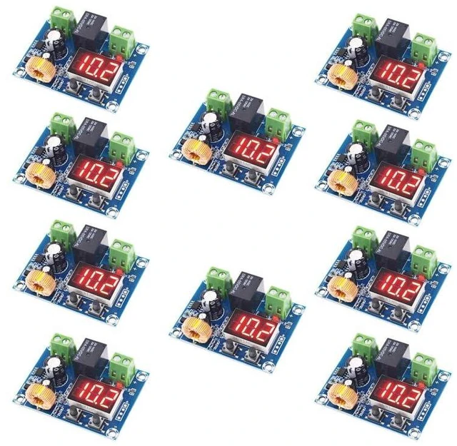 Alt view image 2 of 2 - 10Pcs XH-M609 Digital Low Voltage Disconnect Switch DC 12V-36V Voltage Module Circuit with Digital Display