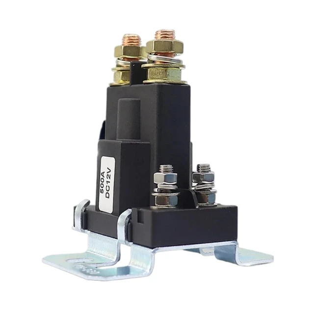 Alt view image 2 of 2 - High Current Dual Battery Isolator Relay 4 Pin 12V AMP 500A Car Starter 24V Auto Power Switch Start Contactor Latching Relay (Color : 24V DC)