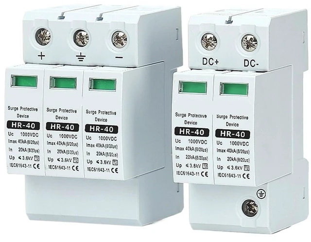 Alt view image 2 of 2 - DC Surge Protection Device 2P 3P 500V 600V 800V 1000V Ovoltaic Solar Light Arrester