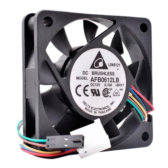 Alt view image 2 of 2 - AFB0612LB 6cm 6015 60x60x15mm 12V 0.10A 4 Lines pwm Computer Chassis CPU Silent Temperature Control Cooling Fan