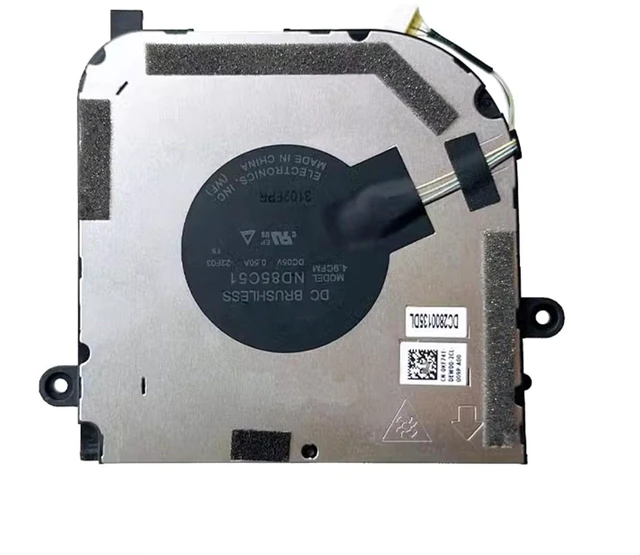 Alt view image 2 of 2 - Graphic Card U Version Laptop Cooling Replacement CPU Fan for forDell Precision 3480 for Latitude 5440 Series ND85C51 ND85C51-22F03 0KF74T 5V 4 PIN