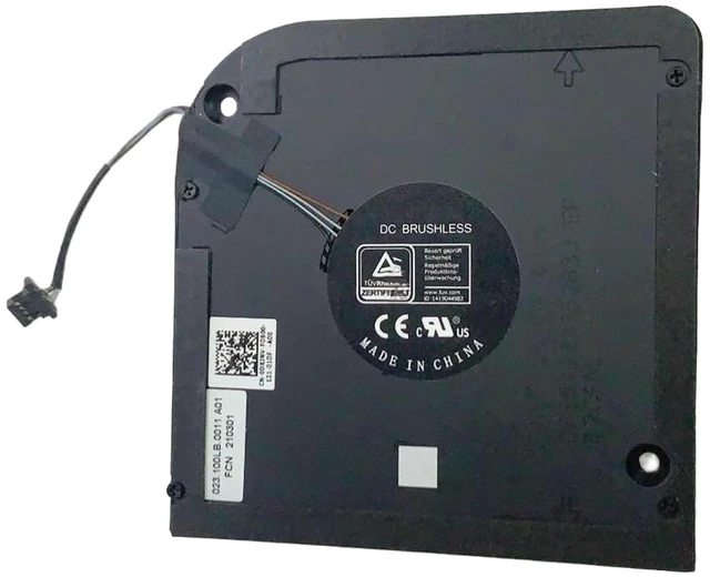 Alt view image 2 of 2 - Laptop Cooling Replacement CPU Fan for forDell Latitude 15 5520 E5520 for Precision 3560 Series DFS5K22305283J FN6B 0DXJNV 5V 4 PIN