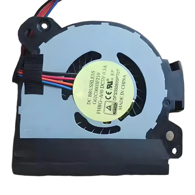 Alt view image 2 of 2 - Laptop Cooling Replacement CPU Fan for to-Shiba Tecra A40-C A40-D R40-C Series 5V 4 PIN DFS350805PT0T FHBG-A00