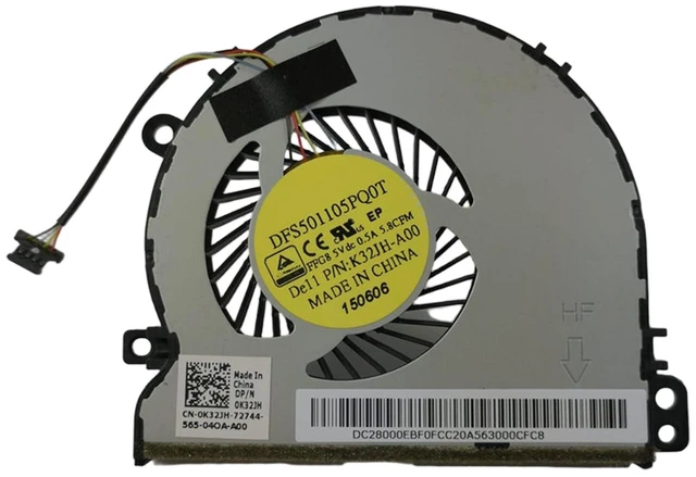 Alt view image 2 of 2 - Laptop Cooling Replacement CPU Fan for forDell Latitude 14 3550 E3550 3450 E3450 P51G Series 5V 4 PIN 0K32JH DFS501105PQ0T FFG8