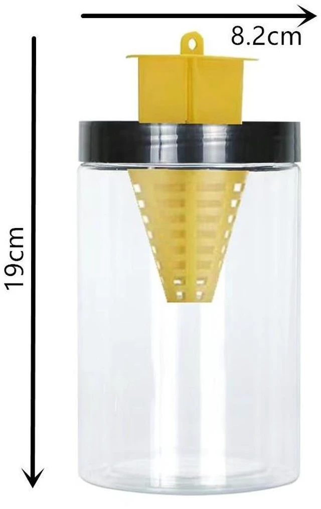 Alt view image 7 of 8 - 20 PCSOrange and black fly trap, fly trap, fly trap, fly cage, fly capture