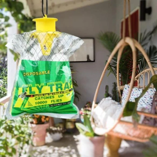 Alt view image 7 of 8 - 30 PCS 1 fly trap, fly trap, outdoor fly trap, fly capture bag, fly extermination bag