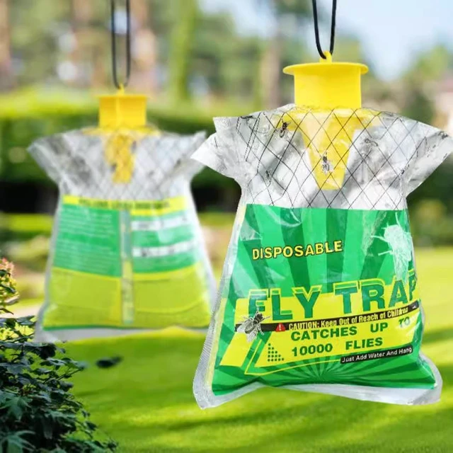Alt view image 8 of 8 - 30 PCS 1 fly trap, fly trap, outdoor fly trap, fly capture bag, fly extermination bag