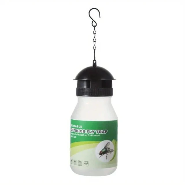 Alt view image 7 of 10 - 10 PCS Green sticker fly trap, fly bottle, fly trap, fly cage, fly catcher
