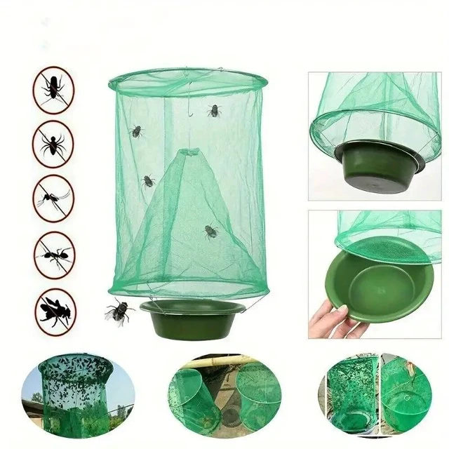 Alt view image 6 of 10 - 20 PCS Green net, green fly killer, fly trap, fly cage, fly trap, fly cage, fly trap