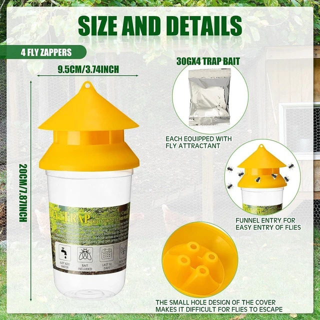 Alt view image 9 of 10 - 20 PCSGarbage station trash can cowshed fly killer, fly trap, fly killer bottle, fly bottle, fly trap