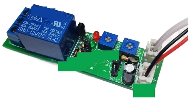 Alt view image 2 of 2 - DC 5V 12V 24V 1S-24H Timer Relay Control Cycle Turn ON Off Delay Switch Module Adjustable Timing Infinite Repeat Loop Board(DC12V 0-24H)