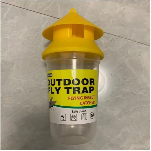 Alt view image 8 of 10 - 10 PCS Yellow fly-killing bottle, fly bottle, fly trap, fly-killing device, fly trap, fly cage, fly trap