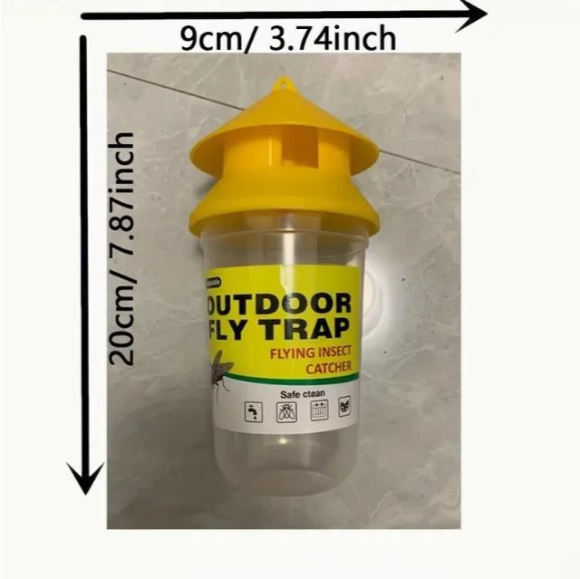 Alt view image 9 of 10 - 10 PCS Yellow fly-killing bottle, fly bottle, fly trap, fly-killing device, fly trap, fly cage, fly trap