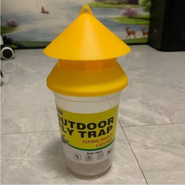 Alt view image 10 of 10 - 10 PCS Yellow fly-killing bottle, fly bottle, fly trap, fly-killing device, fly trap, fly cage, fly trap