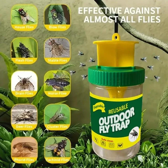 Alt view image 6 of 10 - 20 PCS Green fly-killing bottle, fly bottle, fly trap, fly killer, fly trap, fly cage, fly trap
