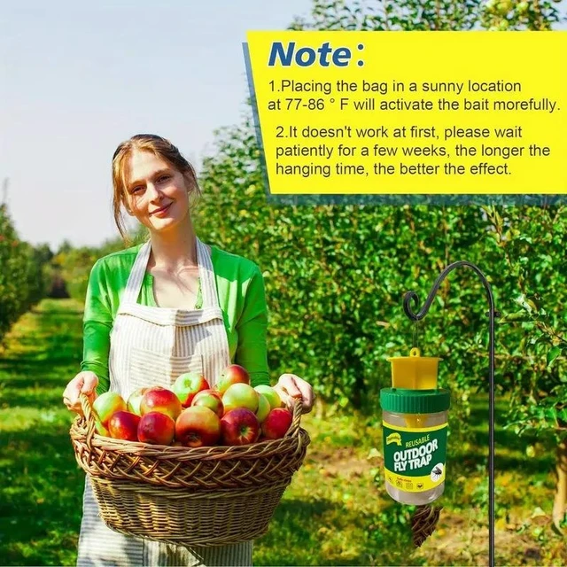 Alt view image 9 of 10 - 20 PCS Green fly-killing bottle, fly bottle, fly trap, fly killer, fly trap, fly cage, fly trap