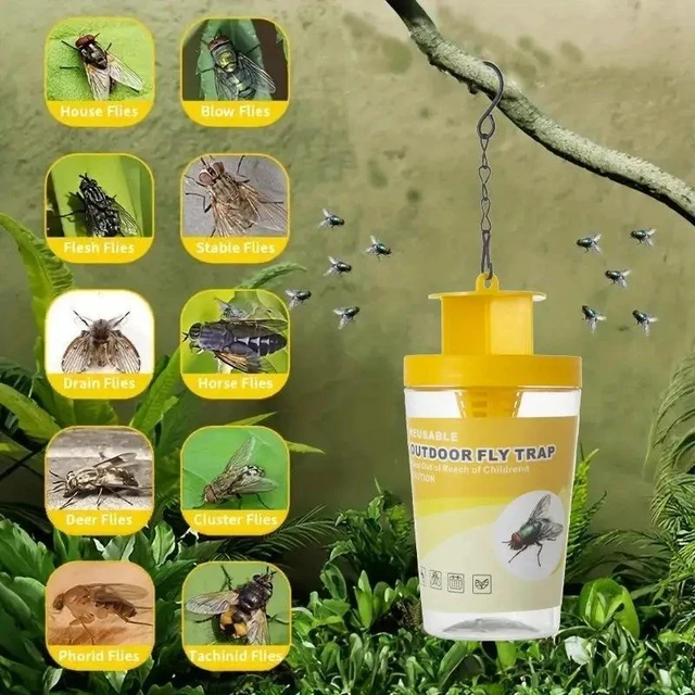 Alt view image 7 of 10 - 20 PCS New fly-killing bottle, fly trap, fly trap, fly cage, fly trap trap