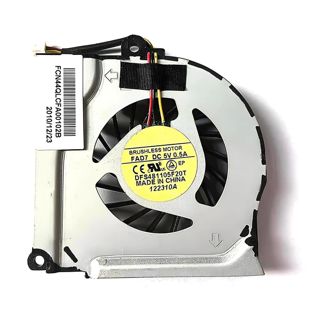 Alt view image 2 of 2 - Laptop Cooling Replacement CPU Fan for forLG P420 CL312 forLGP42 Series 5V 3 PIN DFS481105F20T FAD7