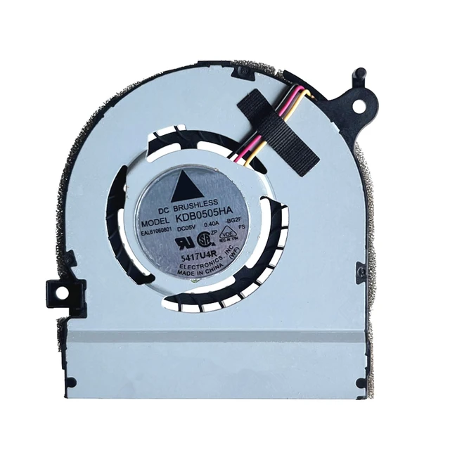 Alt view image 2 of 2 - Laptop Cooling Replacement CPU Fan for forLG Z33 Z36 Z330 Z330-GE30K Z350 Z350-GE30K Series 5V 3 PIN KDB0505HA-BG2F