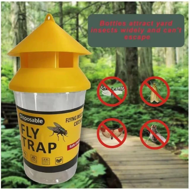 Alt view image 7 of 10 - 20 PCS Orange fly trap, fly bottle, fly trap, fly trap, fly cage, fly trap