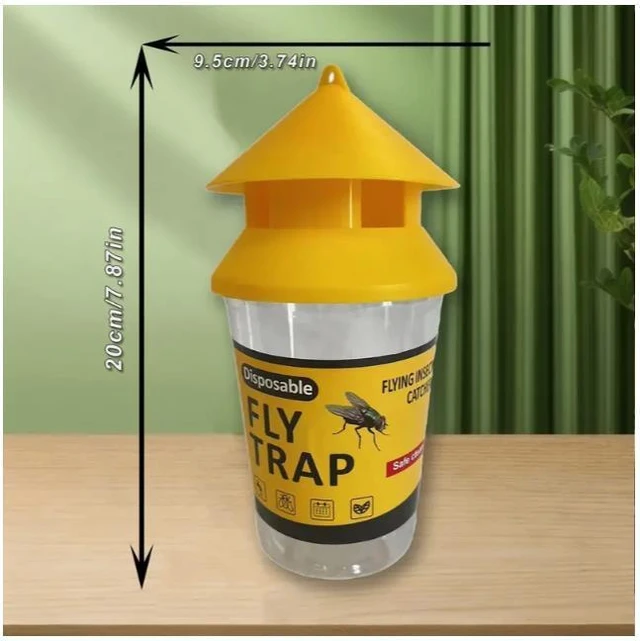 Alt view image 8 of 10 - 20 PCS Orange fly trap, fly bottle, fly trap, fly trap, fly cage, fly trap