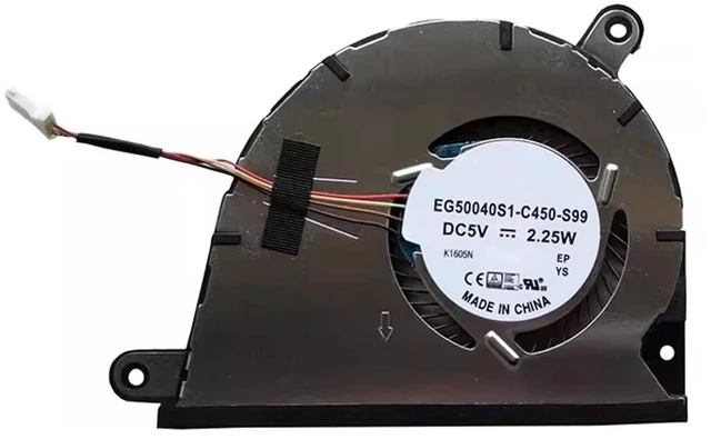 Alt view image 2 of 2 - Laptop Cooling Replacement CPU Fan for Le-novo Yoga 2 13 2-13 80DM Series EG50040S1-C450-S99 M23699-001 5V 4 PIN